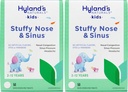 Hyland 's Naturals Kids Stuffy Orr és Sinus Tabletta, Hideg- és Allergia Medicine for Children Ages 2 and up, Fejfájás Relief and Nasal Decongestant, Quick Resolving Tablets, 50 Count (2-es csomag)