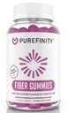 PUREFINITY fiber gumik felnőttek inulin FOS Chicory Root, Sugar Free Prebiotic Supplement for Daily Digestion & Constation Support - Non-GMO, Vegan, 60 Count