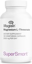 Supersmart - Magnézium L- Threonate 2000mg naponta (Magtein) - szabadalmaztatott és erősen bioelérhető Magnézium Threonate - Memória, Brain Health & Reagency 124; Non- GMO & Gluten Free - 120 Vegetáriánus kapszula
