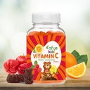 Kids C-vitamin - Immunrendszer booster gumik mackó formázott - Immunrendszer támogató vitaminok kiegészítés felnőttek és gyerekek - C-vitamin & Acerola kivonat, 60 gróf (csomag 1)