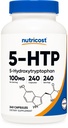 Nutricost 5- HTP 100mg, 240 Vegetáriánus kapszula (5- hidroxitriptofán) - Non-GMO & Gluten Free