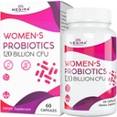 Negima Menopauza kiegészítők Nők számára, 120 milliárd CFU Probiotics Nők számára, 13- in1 Gyógynövények és botanikai komplexum, Menopauza - 60 Caps