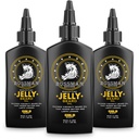Bossman Jelly Beard Oil for Men - 3 Pack (12 Oz in Total, Gold Scent) - Puha, nedves és feltételek természetes összetevők