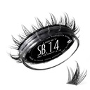 Lashify Star Burst 14mm Gossamer DIY Eyelash Extensions Refill, The Ultimate Multi- Length Multipered Lash, Black, Easy Fals Lashes