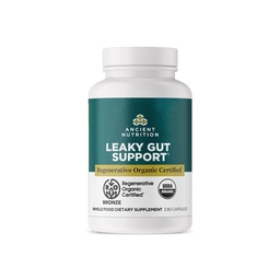 Ancient Nutrition Gut Health Supplement, Regenerative Organic Certified Leaky Gut Capsules, Formuled with Lion 's Mane, Fermented Licorice Root and Spearmint, Gluten Free, Paleo and Keto Friendly, 90