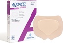ConvaTec AQUACEL Foam 8 "x7" Sacral Wound Dressing with Silicone Gel Adhesive, Vízálló, Rugalmas, Orvosi osztály Hydroftal Technology, Sterile, téglalap, 5ct Box