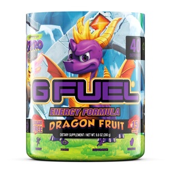 G Üzemanyag Spyro The Dragon Energy Drink Powder, Pre Workout koffein Mix játék, Sugar Free Focus Amino, Vitamin + Antioxidánsok, 9.8oz (Sárkánygyümölcs, 40 szervadékok)
