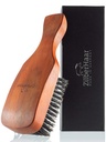 ZilberHaar Major Hair & Beard Brush for Men - Boar Brisles and Pearwood - All Beard and Hair Type - Made in Germany