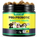 Probiotikumok kutyáknak Emésztési egészség, Emésztési lágy sajtok kutyák, kutya probiotikumok és emésztőenzimek, 120 kutya rágás Omega3 & 6, vitamin, Javítás emésztés, immunitás