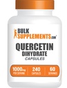 BulkSupplements.com Quercetin Dihidrát kapszula - Quercetin kiegészítők, antioxidánsok kiegészítés - 4 kapszula adagonként, 240 kapszula (1-es csomag)