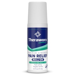 Theraworx Maximális Erő Fájdalomcsillapító Roll-On Lidocaine, Fast- Acting - 2.5 Oz - 1 gróf