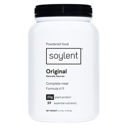 Soylent Complete Nutrition Meal Ploin, Original - Plant Based Vegan Protein, 39 Essential Nutritions - 36.8oz