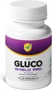 GlucoShield Pro - Természeti kiegészítés Vitaminokkal B1, B2, B6, Magnézium, Cink & Kalcium, Non- GMO, Stimulant- Free, Easy- to- Take, 124; Made in The USA, GMP- Qualified, 124; 30 Capsules, 1 hónapos ellátás