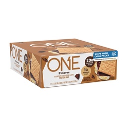 One Protein Bars, Smores, Gluten Free with 20g Protein and 1 g Sugar, Pantry Staples, 2.12 oz (12 gróf), Packaging May Vary
