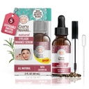 GuruNanda Natural Castor Oil Eyelash Enhance Serum Rosemary Oil - Brush Applicator & 5 Pipettes, Segít természetes haj növekedés szemöldök és szakáll, 2 Fl Oz