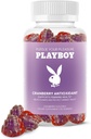 Playboy - Feminine Health Cranberry Antioxidant Gummis für Frauen (60 Count - Cranberry) Antioxidant Rich to Cleanse & Protect Urinary Tract Health, Vaginal Odor und Ph Balance - Non GMO, Vegan Gummy