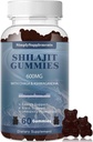 Shilajit Gumies Ashwagandha és Chaga a férfiak és nők - Shilajit kiegészítés Trace Ásványok & Fulvic Acid for Energy and Immunity Support, 60 Gumies