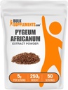 BulkSupplements.com Pygeum Africanum kivonat por - Pygeum Bark, Táplálkozási kiegészítés - Gluten Free - 5g per Serving, 250g (8.8 oz) (1x csomag)