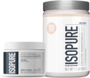 Az Isopure szarvasmarha kolosztrum kiegészítés por, finoman feldolgozott, 90 szerva + izopúrmentes kreatin-monohidrát por, 5g kreatin-monohidrát per Scoop, 100 szerva, 500g