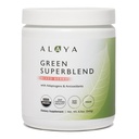 Alaya Organic Super Greens Powder - Premium Green Juice Superfood Supplement Powder - Adaptogene, Antioxidantien & Probiotics Blend - USDA Organic, Non-GMO, Vegan - 30 Servierungen (Mixed Berry)