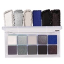 BINGBRUSH 10 Színek Fekete Smokey Eyeshadow Raklap, Cool Toned Shimmer Glitter Eyeshadow, Natural Neutral Smokey Shiny Eyeshadow Ultimate Smink Palette, vibráló Make Up Raklap Kit