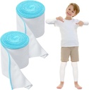 2 Rolls Wet Wraps kötszer Ekzema 3,54 "x 1,97 yd nedves Wap terápia Ekzema kezelés felnőttek (kék)