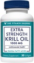 The Shoppe Extra Strength Krill Oil - MSC Certified Sustainable - 1000 MG (30 Softgels)