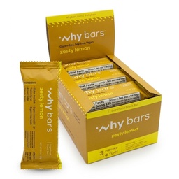 Miért Bárok, Protein Bárok, Zesty Lemon, 2.04 Ounce Bárok (12 fehérjét tartalmazó csomag) - Protein Bár Superfood, Gluten Free, Nem GMO, Organic, Vegan, Egyszerű Összetevők