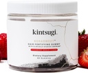 Kintsugi KeraSweet haj fortifiering gumi - Segítség a jelek öregedés haj, Supplement az erős, terjedelmes Strand- támogatja egészséges, Fuller Looking Hair w / B12, Saw Palmetto, ACV (Strawberry, 60ct)