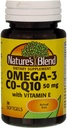 Nature 's Blend Co- Q10 & Omega3 30 Sgels