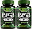 Enzimek probiotikumokkal és prebiotikumokkal, 450mg, 5 milliárd CFU - Pure Super Digestion Capsules - Emésztő Enzimek nőknek és férfiaknak