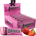 Braven Bar Strawberry Energy Bars (1.59 Unze, 20er Pack) – Energy Chews mit 5g Protein – On-the-Go Energy Snacks für Laufen, Wandern und Sport - Gluten kostenlose Snacks für nachhaltige Energie Boost