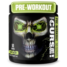 JNX SPORTS The Curse! Pre edzés por a férfiak és nők, koffein, Beta-Alanine, kreatin, L- citrullin, 50 szervadékok, édes Melon Flavor - Boost Energy, Erő és Fókuszban