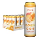 MITRA- 9 Botanikus italok - Narancssárga Dreamsicle Sparkling Kava Drink Kava gyökérkivonat - Mood Enhancer - Plant Based - Promotes Natural All & Clarity (12 Fl. Oz) (24)
