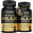 Atlantis Nutrition Himalayan Shilajit Capsultated with 20% Fulvic Acid 124; 1000MG Per Serving - 10: 1 Extract 124; USA Made 124; Himalayan Shilajit Supplement for Men & Women