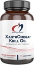 Designs for Health Xanthomega - Krill Oil with 12mg Astaxantin - Antioxidáns, Foszfolipidek + EPA / DHA Omega 3 - Cardiovascularis, Skin + Eye Health Supplement (120 Softtels)