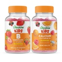 Életképes B Complex Kids + kalcium D-vitaminnal, gumicukor bundle - nagy ízesítés, vitamin kiegészítés, glutén mentes, GMO mentes, rágható gumi