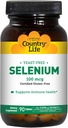 Country Life Selenium 100 mcg, Yeast Free - 90 tabletta