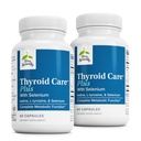 Terry Natural Thyroid Care Plus - Supplement to Aid Thyroid - Diétás kiegészítés energia és egészséges haj támogatás - Kiegészítés L- Tyrosine & Selenium - 60 kapszula (2 csomag)