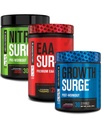 Jacked Factory Nitrosurge Pre Workout, EAA Surge Essential Amino Acids, Growge Surge Post Workout Izomépítő Bundle