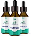 LIVORKA Cortexi Oral Drops to Drink - Forma a fül egészségének, hallás támogatása - 3 palackot tartalmazó csomag (90 napos ellátás)