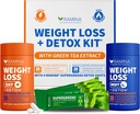 Ultimate Weight Loss Kit - 30 nap és éjszakai detox shots - Metabolizmus booster & Appetite Control - Diéta kiegészítők nők és férfiak - Fat Burning & Weightloss Pills, Fat Burner & Appetite Szállító