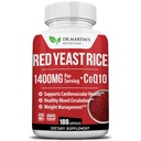 Red Eeast Rice Extract 1400mg Supplement 180 Count 124; Fenntartása Egészséges koleszterin Levelek Medicinal & Blood Circording For Health Heart, Digestion, Weight Management & Összetett egészség