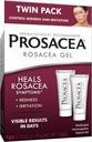 Prosacea - Gyógyszeres Rosacea kezelés arc - Gyógyítja Rosacea tünetei vörösség, pimples és irritáció - Illatmentes - Twin Pack - Két 0,75oz Tubes (1.5oz Total)