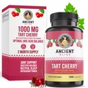 Antike Bliss Tart Cherry Kapseln, Entzündung & Gelenk Unterstützung Ergänzung für Männer & Frauen, Tart Cherry Ergänzung zur Unterstützung Verdauung, Schlaf & Vitalität (120 Kapseln)