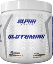 Alfa-kiegészítők tiszta L- glutamin por - ízesítetlen aminosav, Glutamin tápanyag kiegészítés az izmok helyreállítására, Gut & Immune Support - 60 Servings - 300 Gram