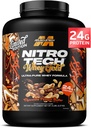 MuscleTech Whey Protein Powder (Csokoládé Mogyoróvaj, 5LB) - Nitro-Tech Whey Protein Isolate Smoothie Mix Lean Muscle & Fast Recovery - 24 g Whey Gold Protein for Women & Men - Gluten- Free