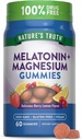 Nature 's Truth Melatonin with Magnézium Gummeaux 124; 60 GM 124; Berry Lemon Flavor