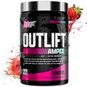 OUTLIFT Amped Max adagolt Max STIM Pre Workout Powder 6G Citrulline, 3.2G Beta Alanine, Alpha GPC, CognatiQ, extrém energia, Masszív szivattyúk, elektrolitok (Epres görögdinnye, 22 szerválat)