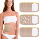 Castor olaj csomag köteg, Castor olaj Patches eldobható, szerves pamut öntapadó lapok, hordozható Anti Leakage nem mossa